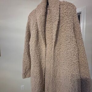 Barefoot Dreams Tan Teddy Jacket Oversized Sherpa